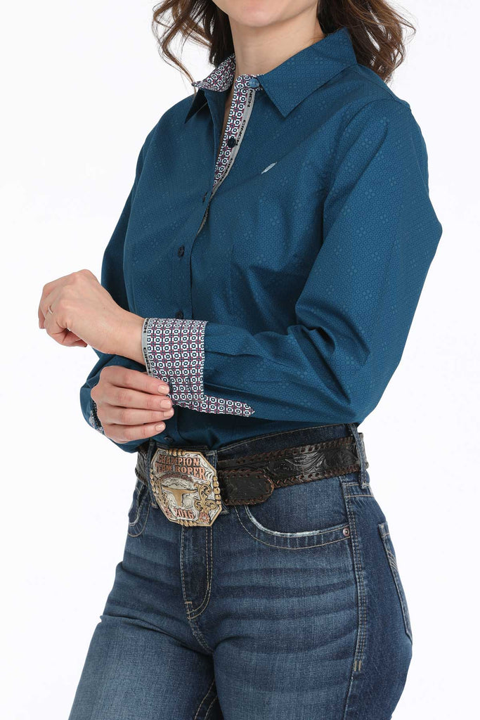 Women's Cinch Button Down Shirt #MSW9165064