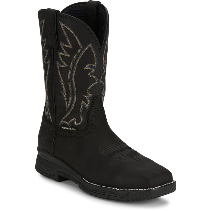 Men's Justin Waterproof Nano Composite Toe Nitread Work Boot #CR3208