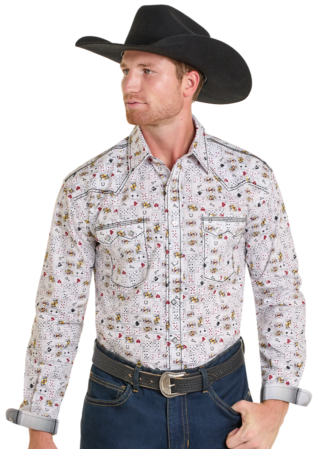 Men's Rough Stock Snap Front Shirt #RMN6S07104