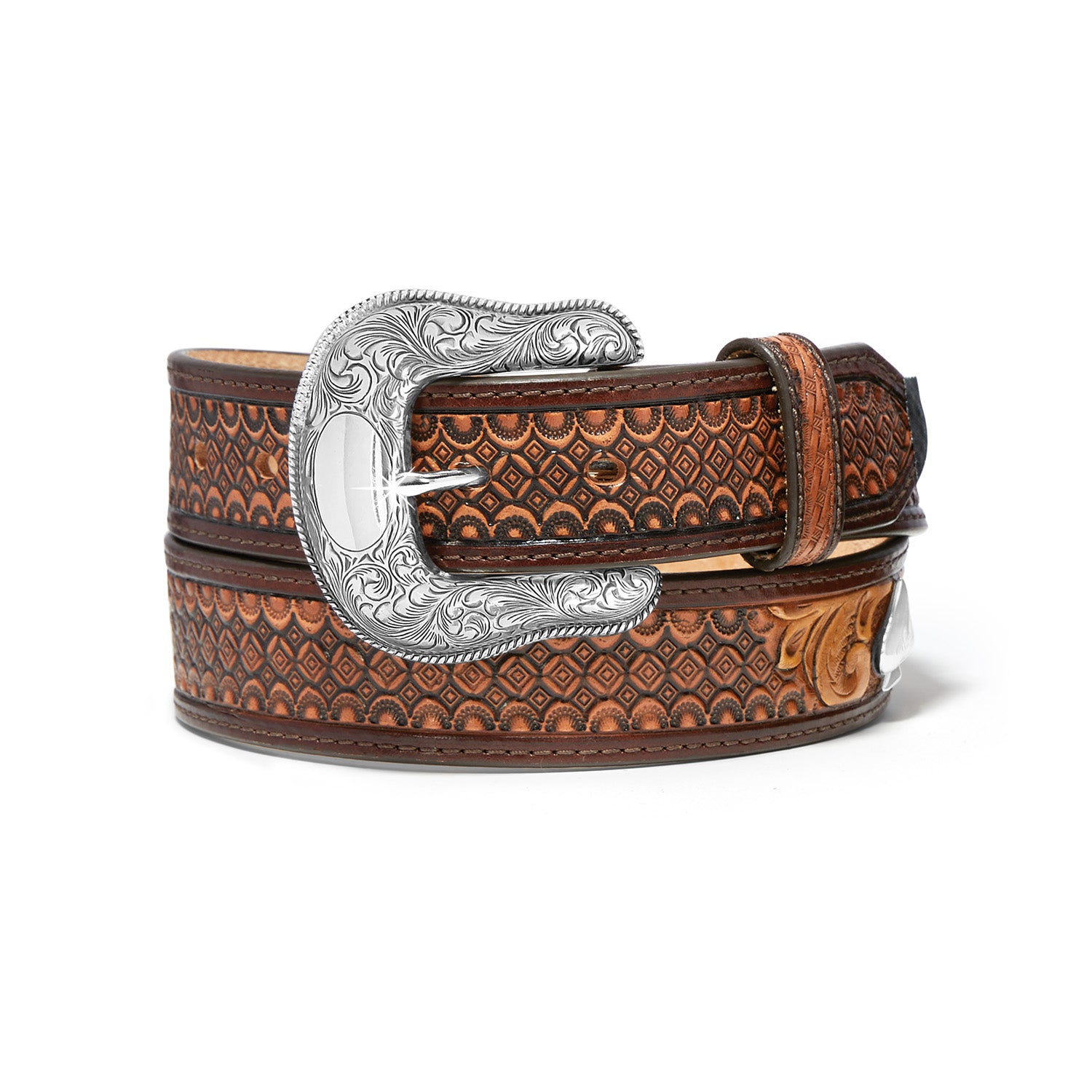 JieDa Black Studs Western Belt JieDa