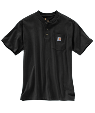 Men's Carhartt Loose Fit Heavyweight Pocket Henley T-Shirt #K84