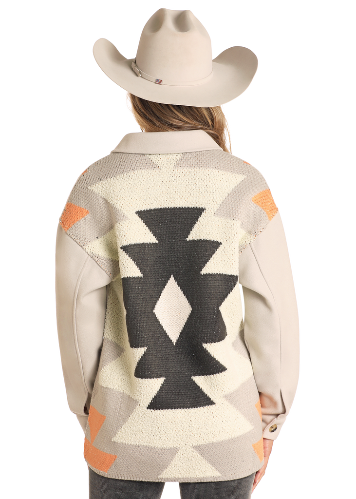 Women's Rock & Roll Cowgirl Shirt Jacket #BWB2C04494
