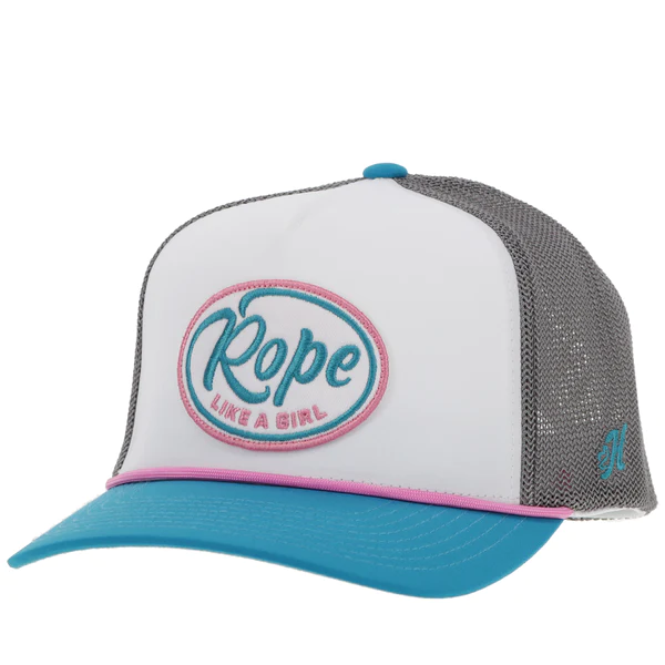 Women's Hooey Rope Like A Girl Cap #2491T-WHGY