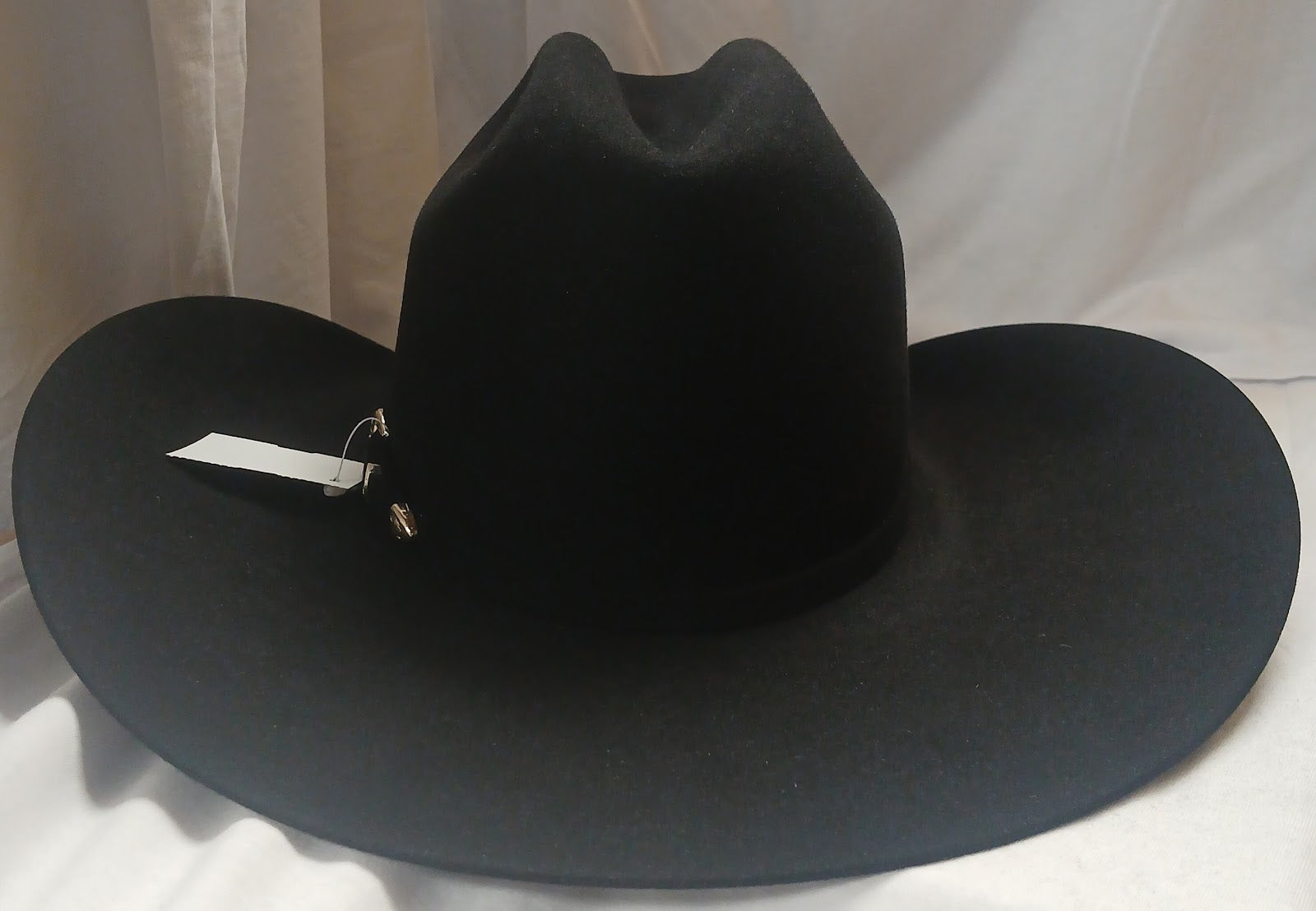 Crochet Hat Bradford Cowboy Hat Vintage Black Eddy Bros Wool Felt