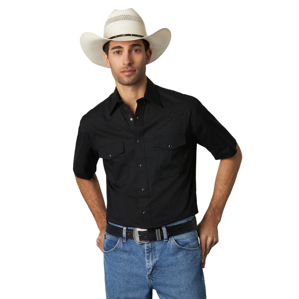 Men's Wrangler Sport Western Snap Front Shirt #71106BK