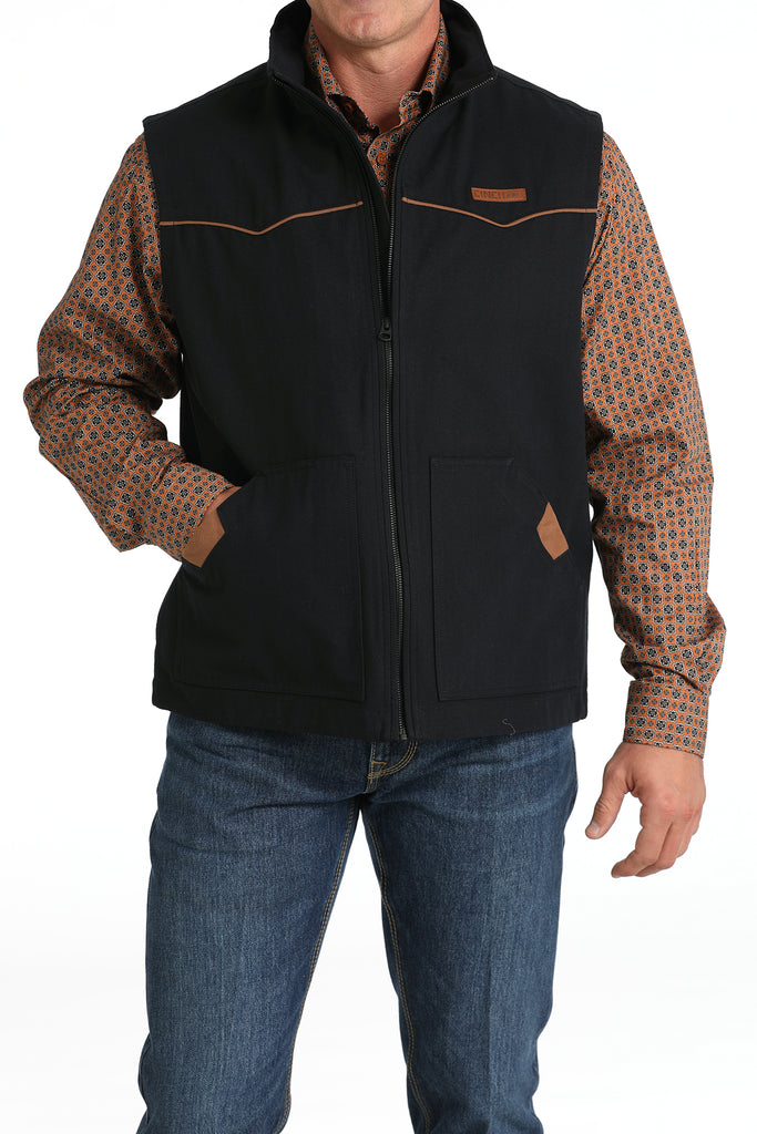 Men's Cinch Canvas Vest #MWV1908001 High Country Western Wear