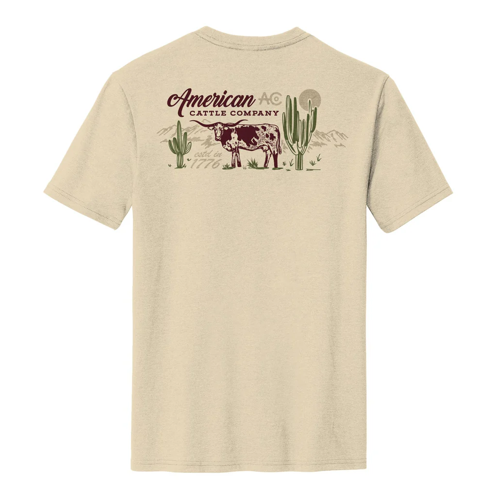 Men's American Cattle Co. On The Range T-Shirt #LH1100GH