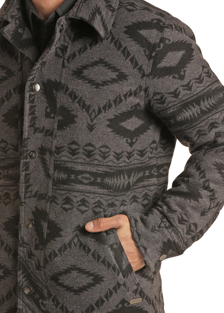 Men s Powder River Border Commander Wool Jacket PRMO92RZZ9