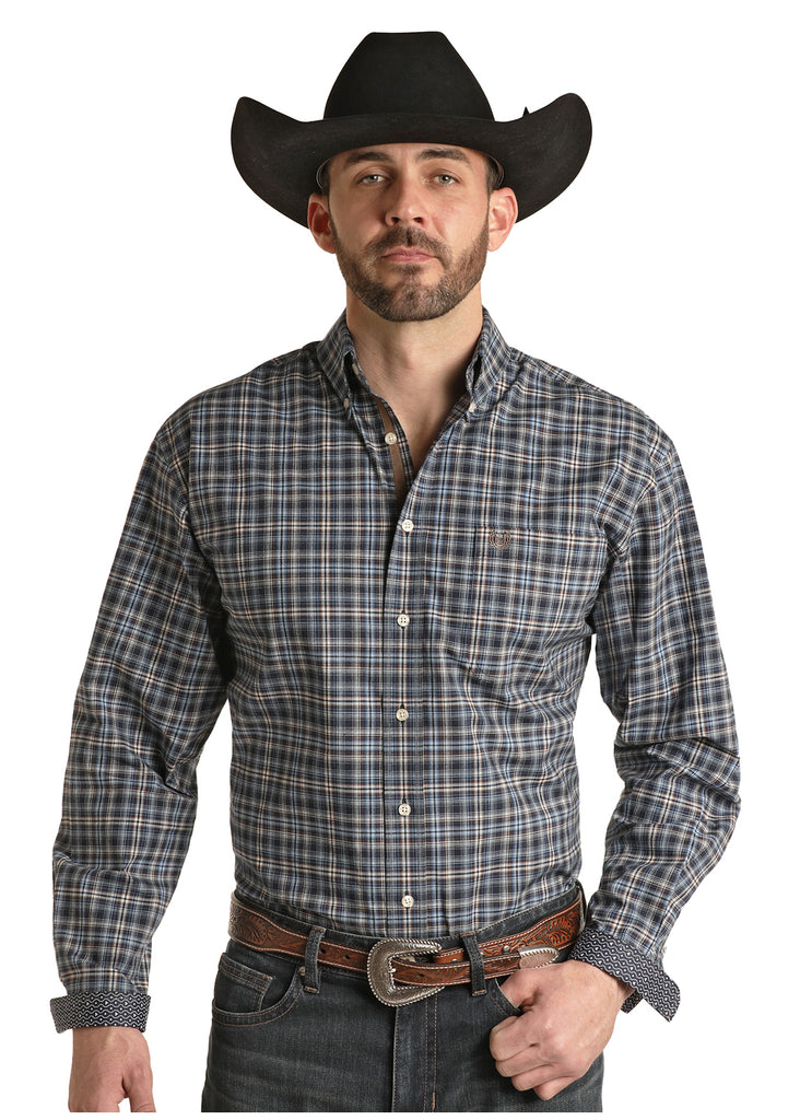 Men's Rough Stock Button Down Shirt #RSMSODR0EE-C