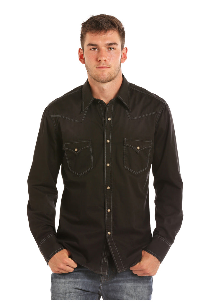 Men's Rock & Roll Cowboy Snap Front Shirt #B2S6461