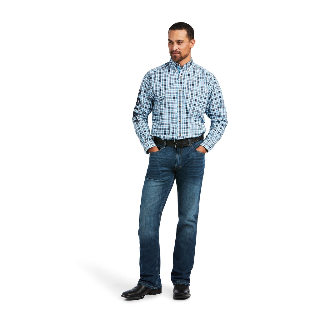 Men's Ariat Pro Series Team Synclair Classic Fit Button Down Shirt #10039244X-C (Big and Tall)