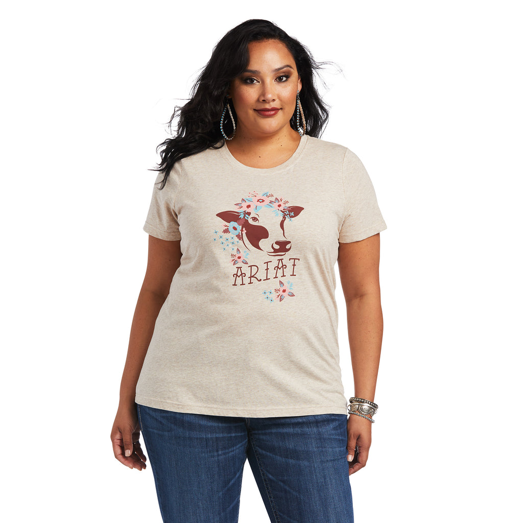 Women's Ariat REAL Moo T-Shirt #10040627X-C