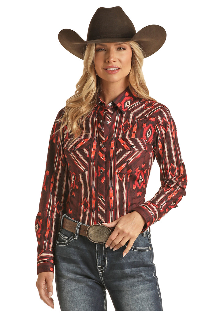 Women's Rock & Roll Cowgirl Snap Front Shirt #RRWSOSRZ1K