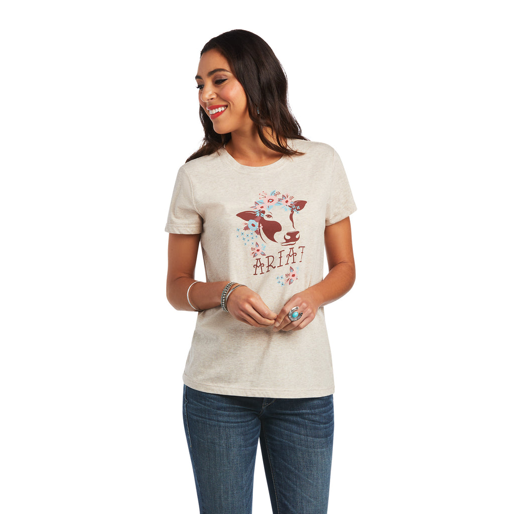 Women's Ariat REAL Moo T-Shirt #10040627-C