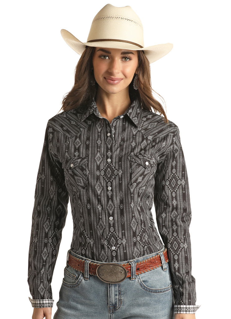 Women's Rough Stock Snap Front Shirt #RSWSOSRZCY