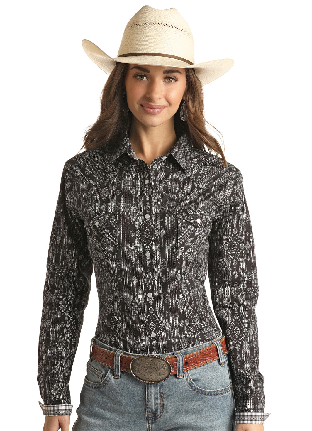 Women's Rough Stock Snap Front Shirt #RSWSOSRZCY | High Country Western ...