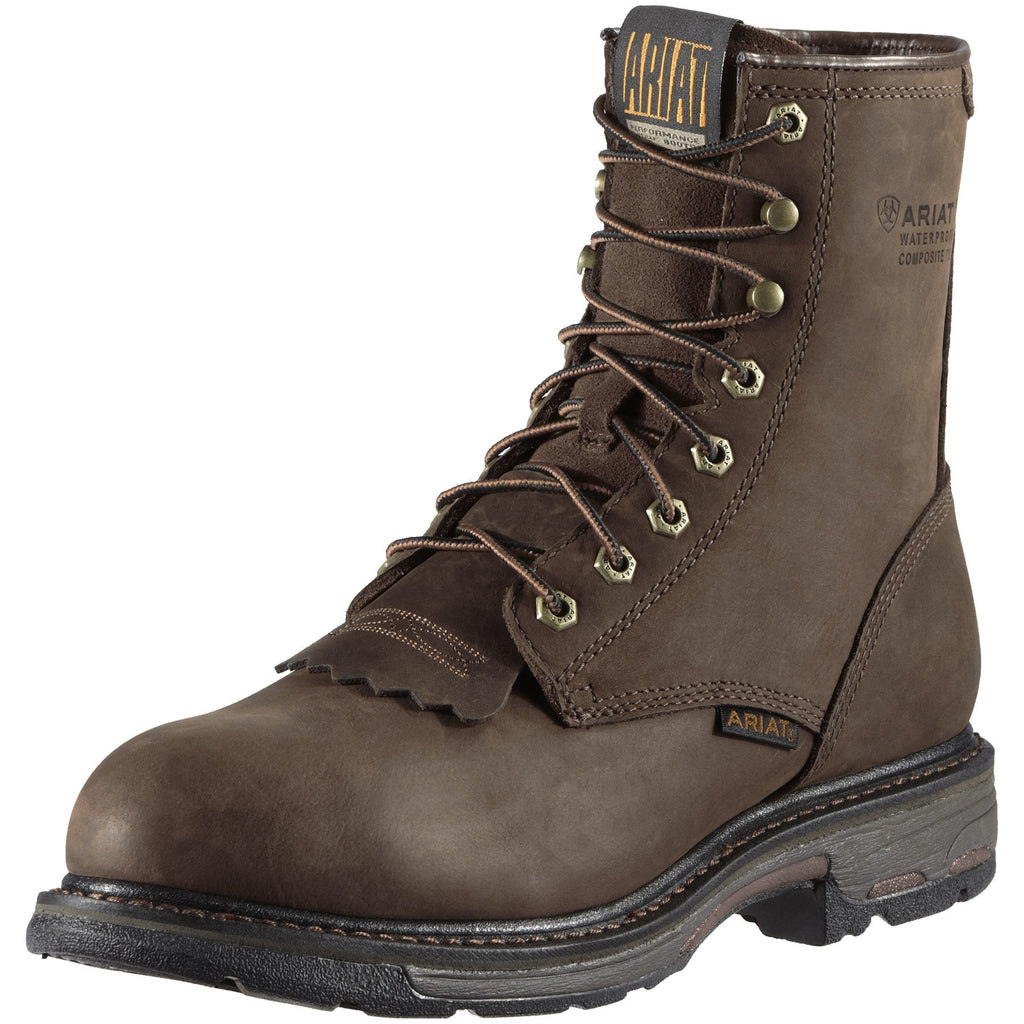 Men's Ariat WorkHog 8" H20 Composite Toe Work Boot #10011943