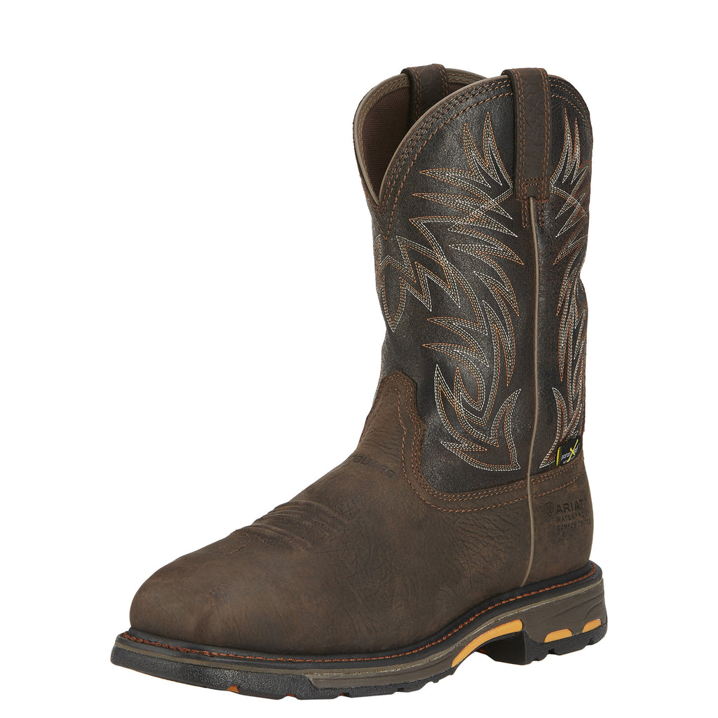 Men's Ariat WorkHog Met Guard Comp Toe Waterproof Work Boot #10016265