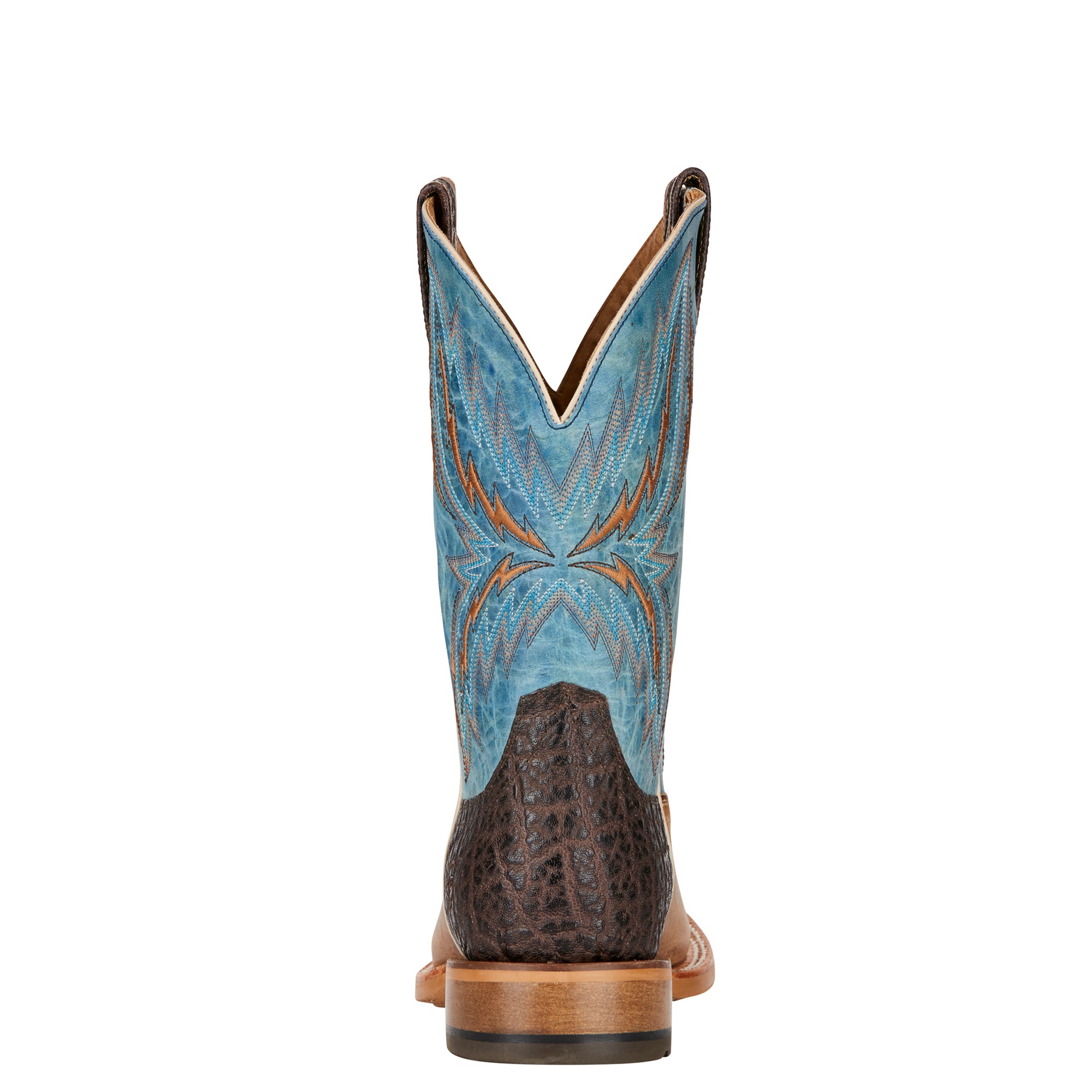 Ariat Arena Rebound‎ Men\'s 9.5D 10021679 Brown Blue Leather Square Toe Boots Ariat® Men main image 3