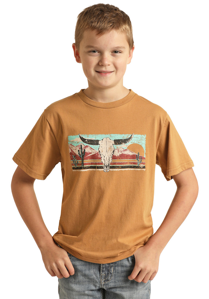 Boy's Rock & Roll Cowboy T-Shirt #RRBT21RZM5