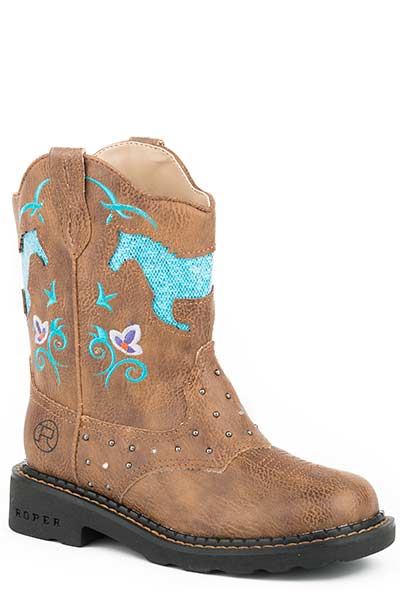 Children's Roper Chunk Boot #09-018-1202-0032TA (9C-3C Whole Sizes Only)