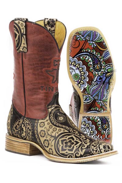 Women's Tin Haul Paisley Rocks Boot #14-021-0007-1205TA