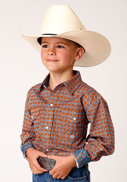 Boy's Roper Snap Front Shirt #03-030-0225-4014