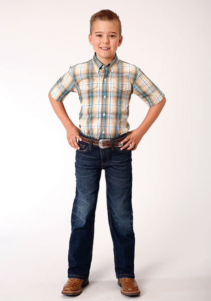 Boy's Roper Button Down Shirt #03-031-0378-4047