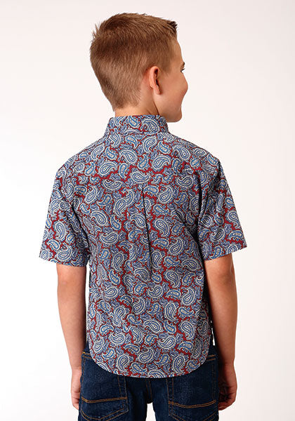 Boy's Roper Button Down Shirt #30-031-0325-4012