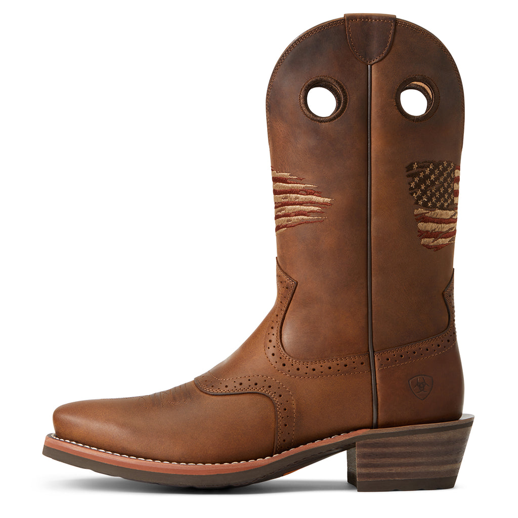 Men's Ariat Roughstock Patriot Western Boot #10040348-C
