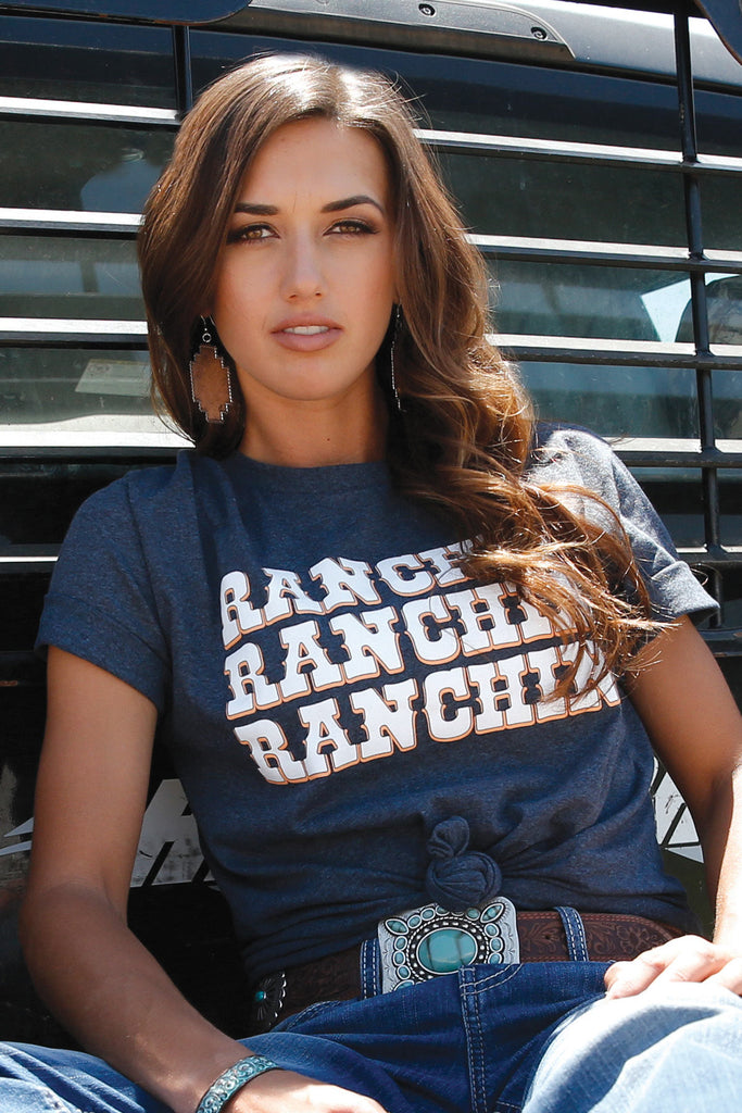Women's Cruel Girl Ranchin' T-Shirt #CTT7385002