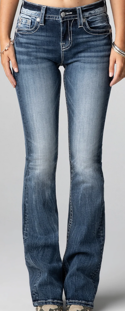 Women's Miss Me Beautiful Steer Bootcut Jean #M3899B