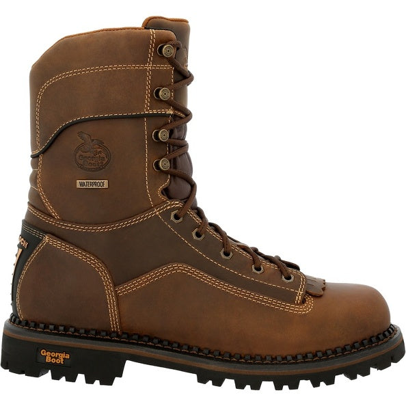 Men's Georgia AMP LT Low Heel Logger Waterproof Work Boot #GB00472