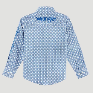 Boy's Wrangler Logo Snap Front Shirt #112314857