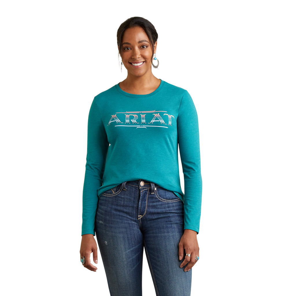Women's Ariat Serape Logo T-Shirt #10042785-C