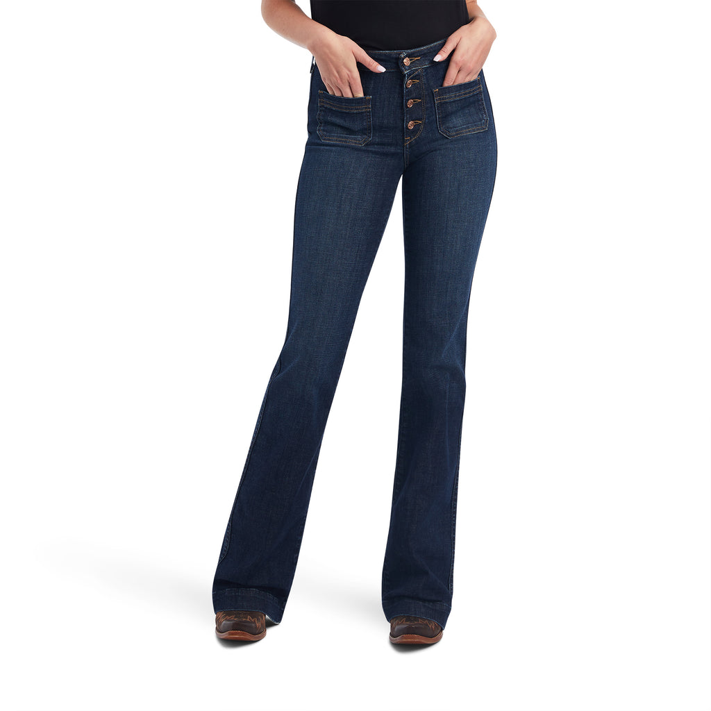 Women's Ariat Slim Trouser Gabriella Wide Leg Jean #10042217