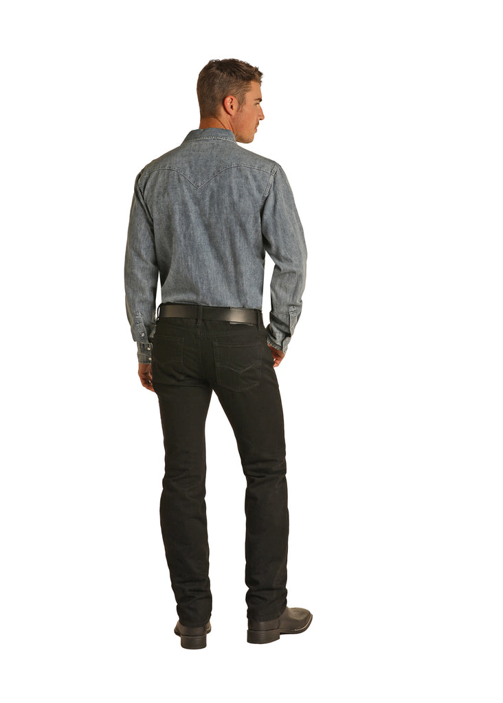 Men's Rock & Roll Cowboy Slim Fit Bootcut Jeans #RRMD1RR0N5