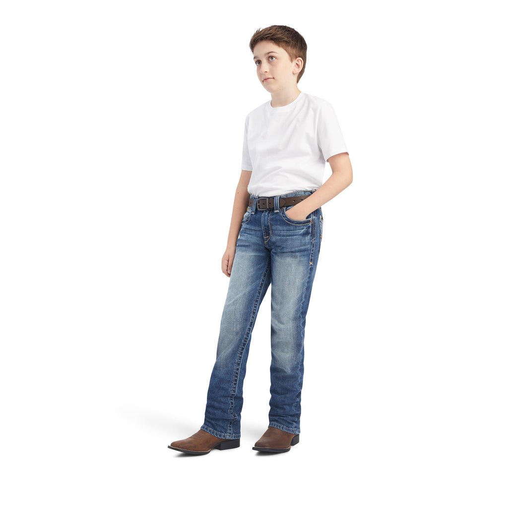 Boy's Ariat B5 Slim Cutler Stackable Straight Leg Jean #10041089