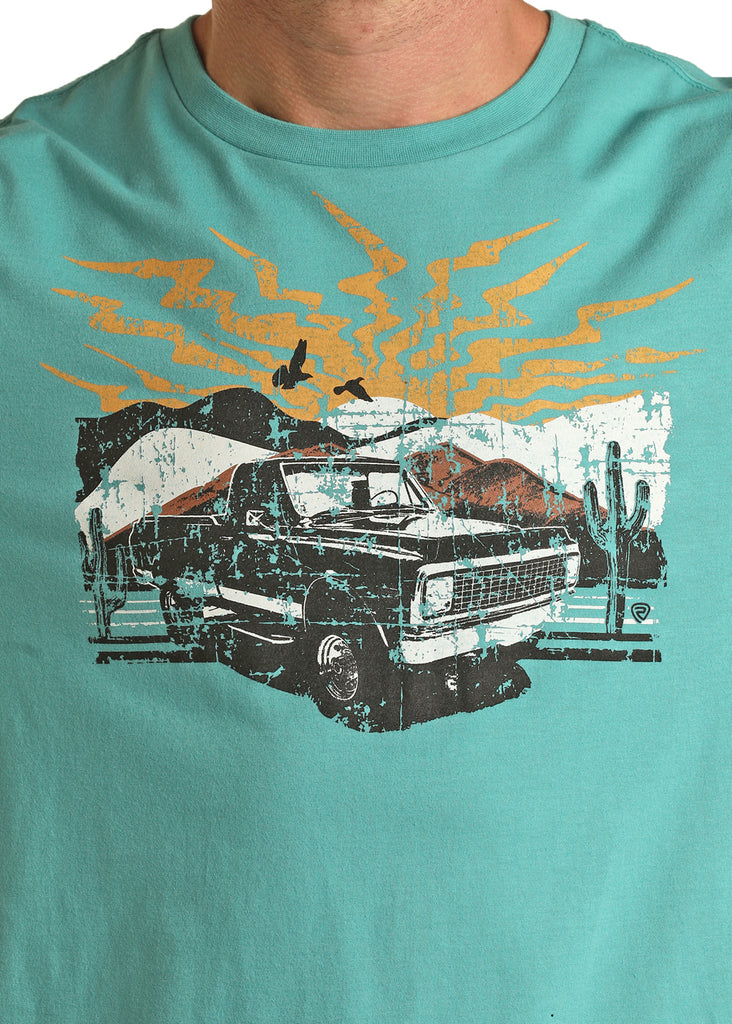 Men's Rock & Roll Cowboy T-Shirt #BU21T02423