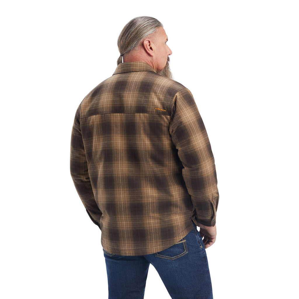 Men's Ariat DuraStretch Flannel Insulated Shirt Jacket #10042090X