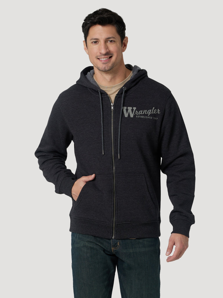 Men's Wrangler Logo Zip Hoodie #112324803