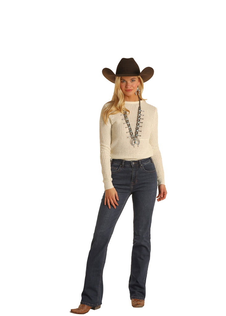 Women's Rock & Roll Cowgirl High Rise Bootcut Jean #WH-2707