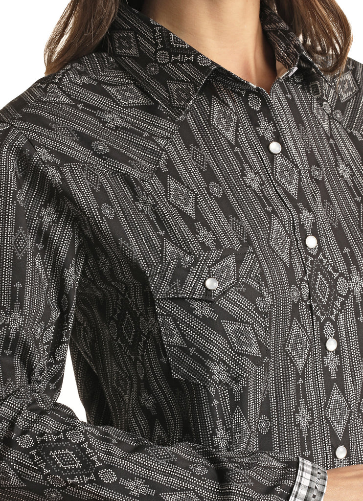 Women's Rough Stock Snap Front Shirt #RSWSOSRZCY