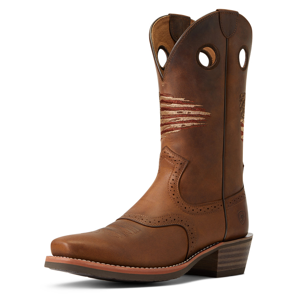 Men's Ariat Roughstock Patriot Western Boot #10040348-C