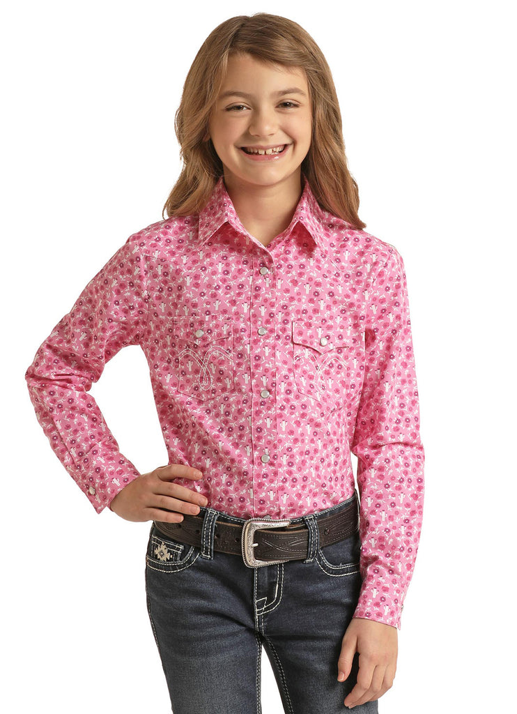 Girl's Panhandle Snap Front Shirt #WLGSOSRZHQ | High Country Western Wear
