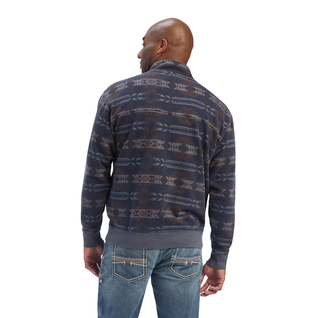 Men's Ariat Printed Overdyed Washed Sweater #10041691-C