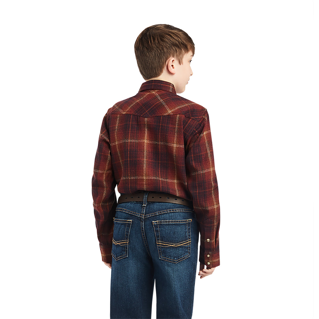 Boy's Ariat Hiller Retro Fit Snap Front Shirt #10042155-C
