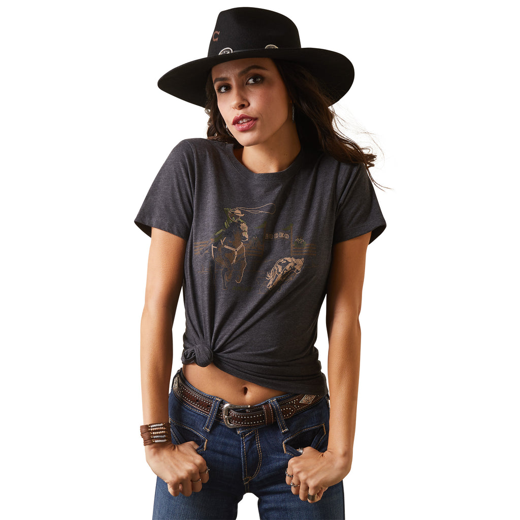 Women's Ariat Rodeo Stitches T-Shirt #10044617