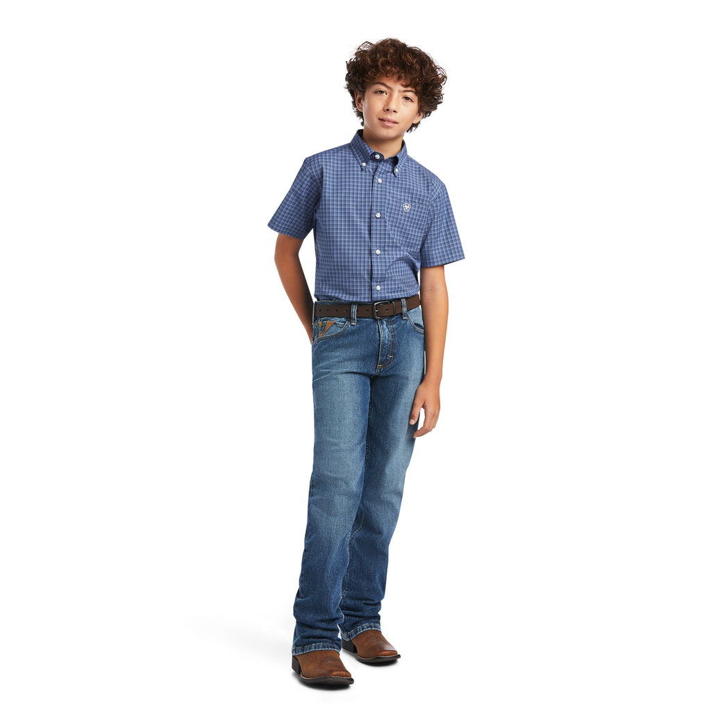 Boy's Ariat Pro Series Bryson Classic Fit Button Down Shirt #10040792