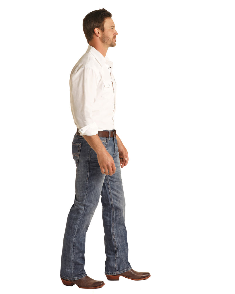 Men's Rock & Roll Cowboy Double Barrel Straight Leg Jean #RRMD0SRZSP